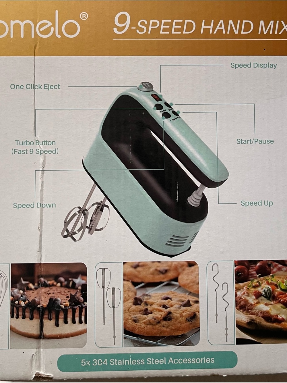 Hand Mixer - 400W, 9 Speeds, Digital Touch - Picture 3 of 4